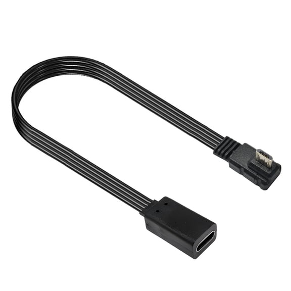 Flexible Type C To Microed USB Adapter Cable Metal Reinforced Connectors Charging Data Transfer For Phones Electronics