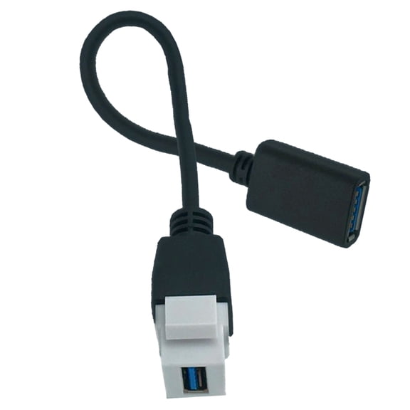 Flexible USB 3.0 Keystone Jacks Cable for Various Peripherals Connection