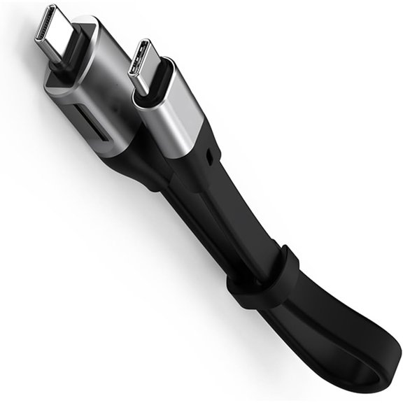 Flexible USB C Connector 10Gbps Fast Charging and File Transfer Suitable for Smartphones Tablets Mobile Accessories Simultaneous Charging Data Cable