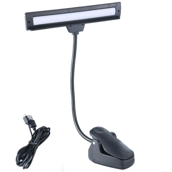 Flexible USB Clamp Lamp With 3 Color And Brightness Adjustable 9 LED Beads Bedside Gooseneck Light For Reading/Working