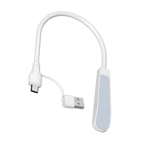 Flexible USB Type C LED Book Light Small Table Reading Lamp Portable Night Light For Student Desktop Laptop Computer