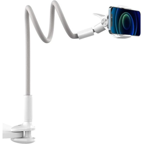 Flexible Universal 360 Cell Phone Desktop Bed Stand Bracket Arm Holder 37"