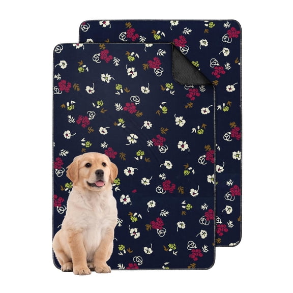 Flexible Use 24x35 Inch Washable Doggie Pads, Reusable Absorbent Urine Mats with Non-Slip Underside, Ideal for Floor Covering and Pet Resting Zones.