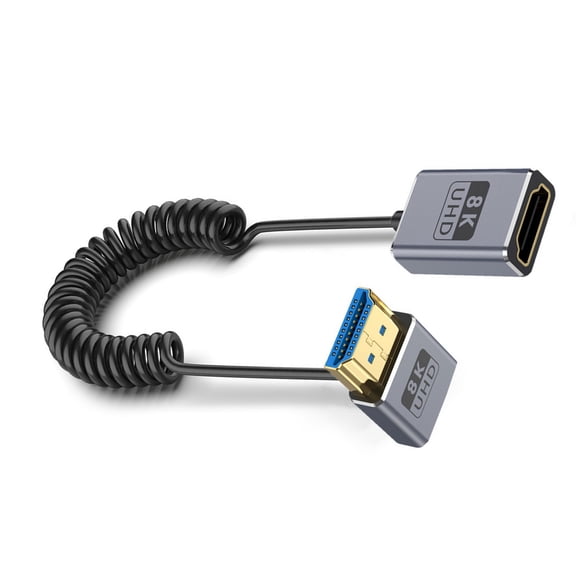 Flexible Video Cable 8K60hz 2.1 Version 48Gbps with Interferences Resistant Shielding for Stable and Fast Transmission