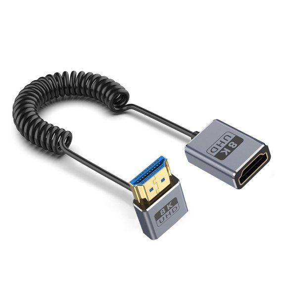 Flexible Video Cable 8K60hz 2.1 Version 48Gbps with Interferences Resistant Shielding for Stable and Fast Transmission
