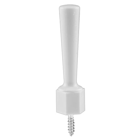 Flexible Vinyl Door Stop, Soft Jamb, White (3-pack)