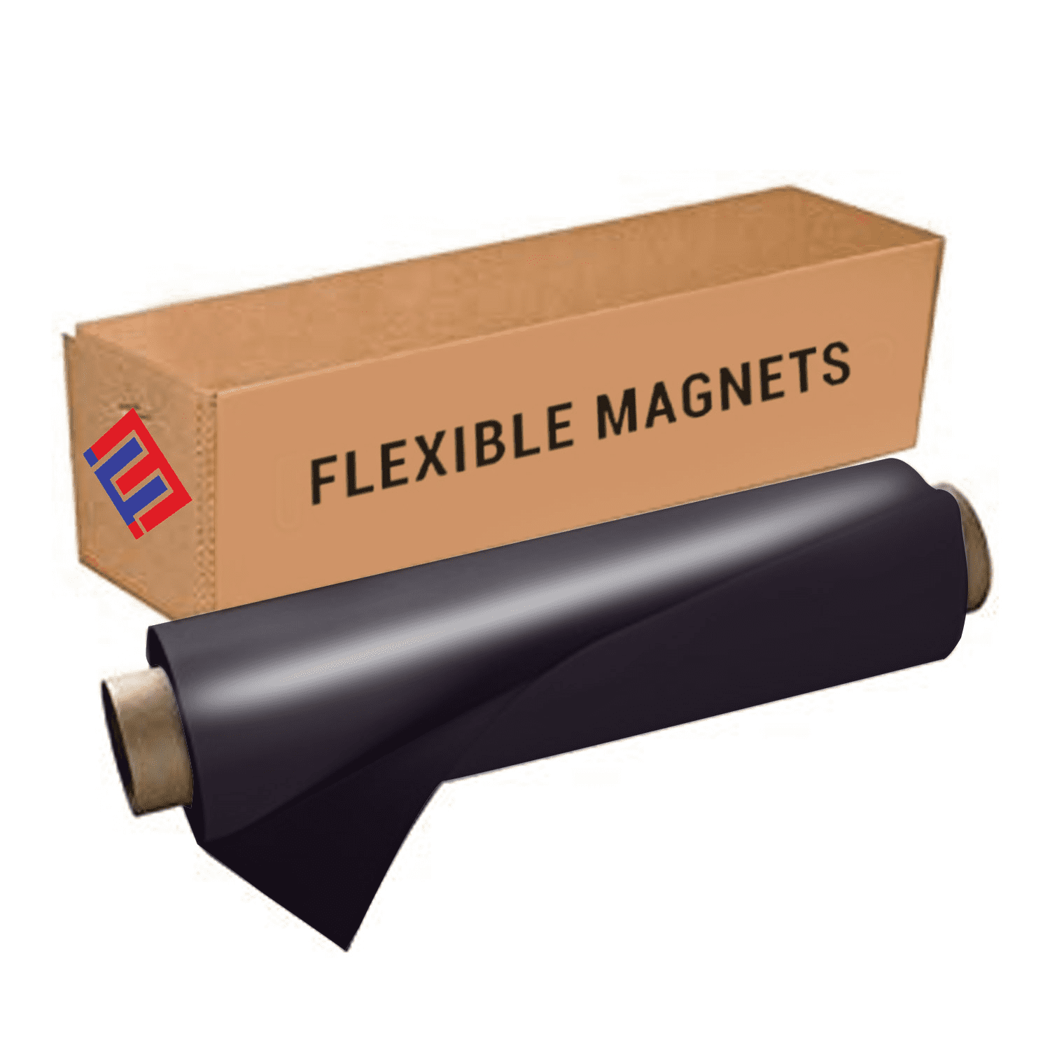 Flexible Vinyl Roll of Magnet Sheets - Black, Super Strong & Ideal for Crafts (2 ft x 3 ft)