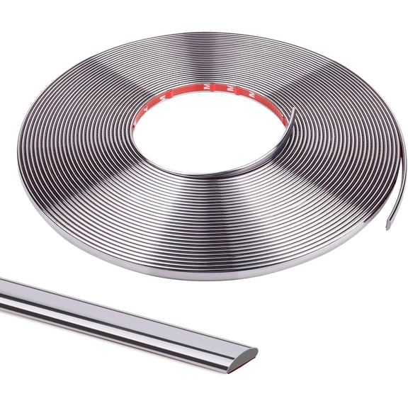 Flexible Wall Molding Trim Self Adhesive Mirror Tape Border 0.4 * 0.1in Peel and Stick Trim for Wall Tile Edges Kitchen Backsplash Floor Mirrior Frame Decor(32.8 Ft)