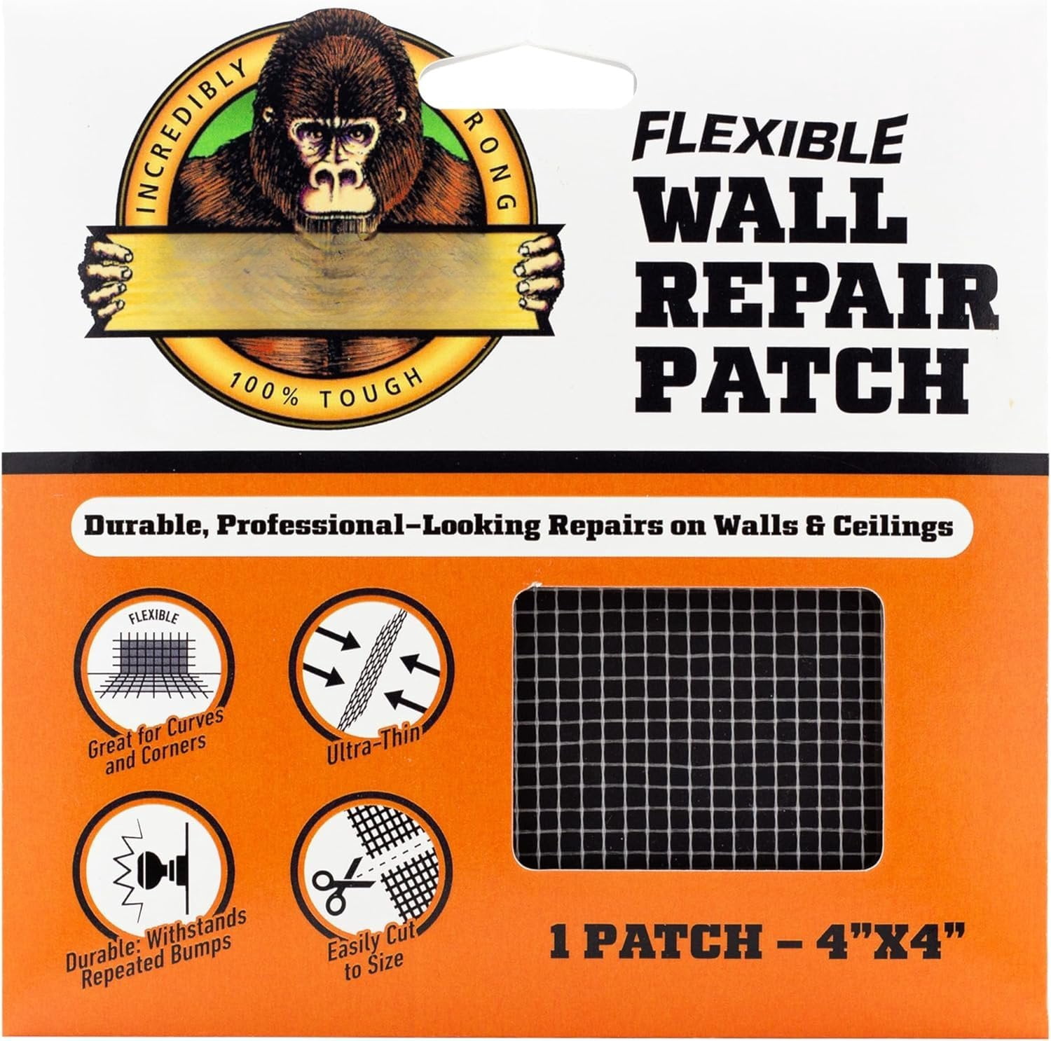 Flexible Wall Repair Patch, 4