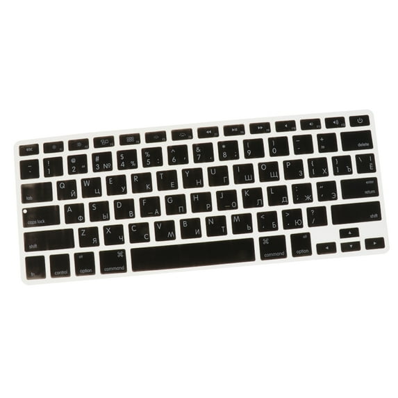 Flexible Washable Russian Keypad Sticker Keyboard Film For Computers Black
