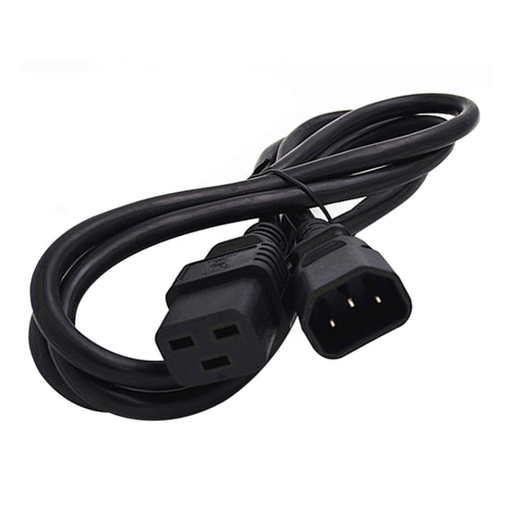 Flexible Wire Power Cable PVC Male to Female Power Extension Cord Cable Great for Server Enclosures