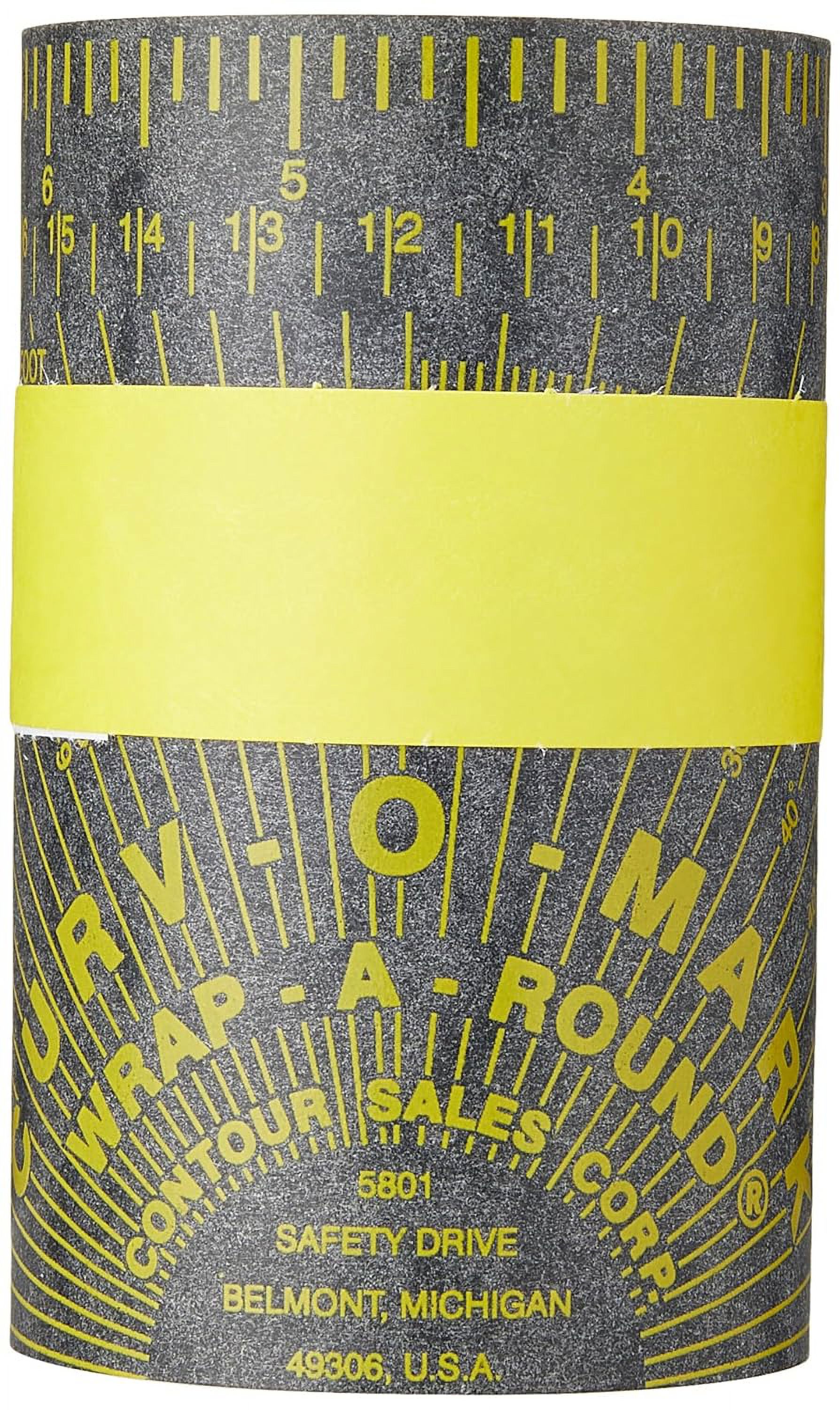 Flexible WrapARound Pipe Marking Tool, 3" to 6" Pipe Diameter, Gray