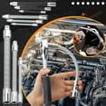 thumbnail image 1 of Flexible Wrench Extension Rod Set with Swivel Head, Elastic Hose and Socket Adapter for Tight Spaces, Automotive and DIY, 1 of 2