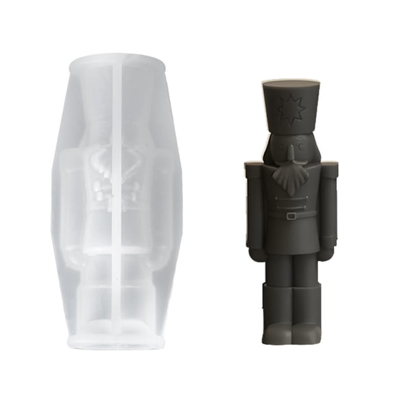 Flexible and Reusable Silicone Mold King Soldier Shape Ornament Mold for Enthusiasts Making Intricate Sculptures