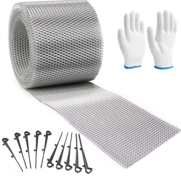 Flexible gutter screen roll for roof channels Flexible Gutter Protecting Meshes