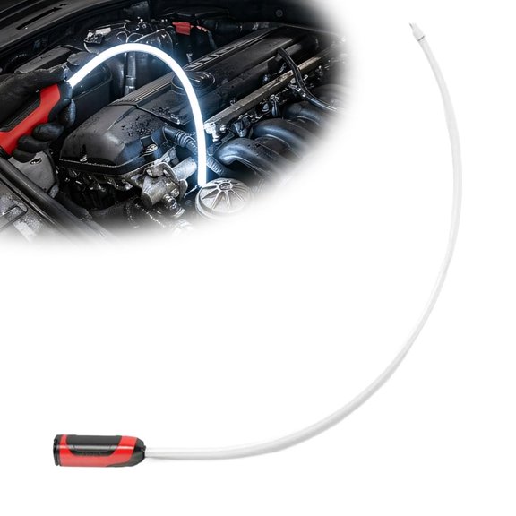 Flexible led Work,27" Rechargeable Flashlight 3 Brightness Levels, High Lumens Portable Magnetic Utility Light for Mechanics, Under-Sink Repairs, Hiking, Emergency Kit (2 Sets)