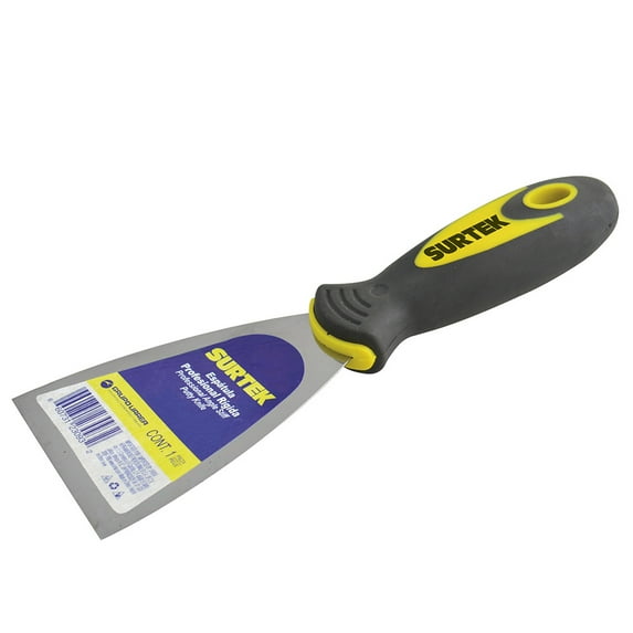 Flexible spatula bi-material handle 4" Surtek