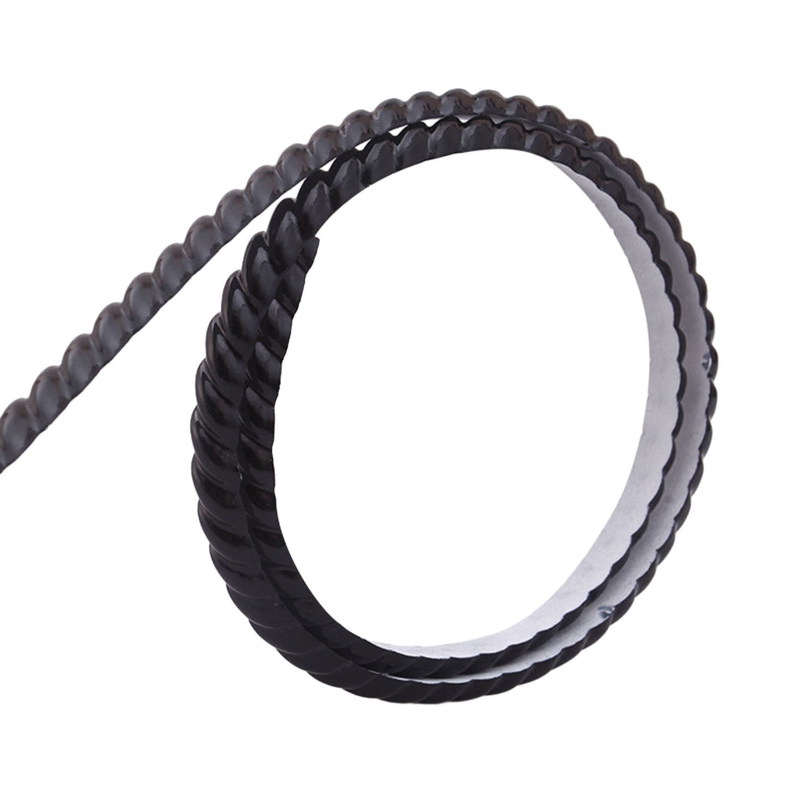 Flexible wall decorative moulding edge with peel and stick decorative