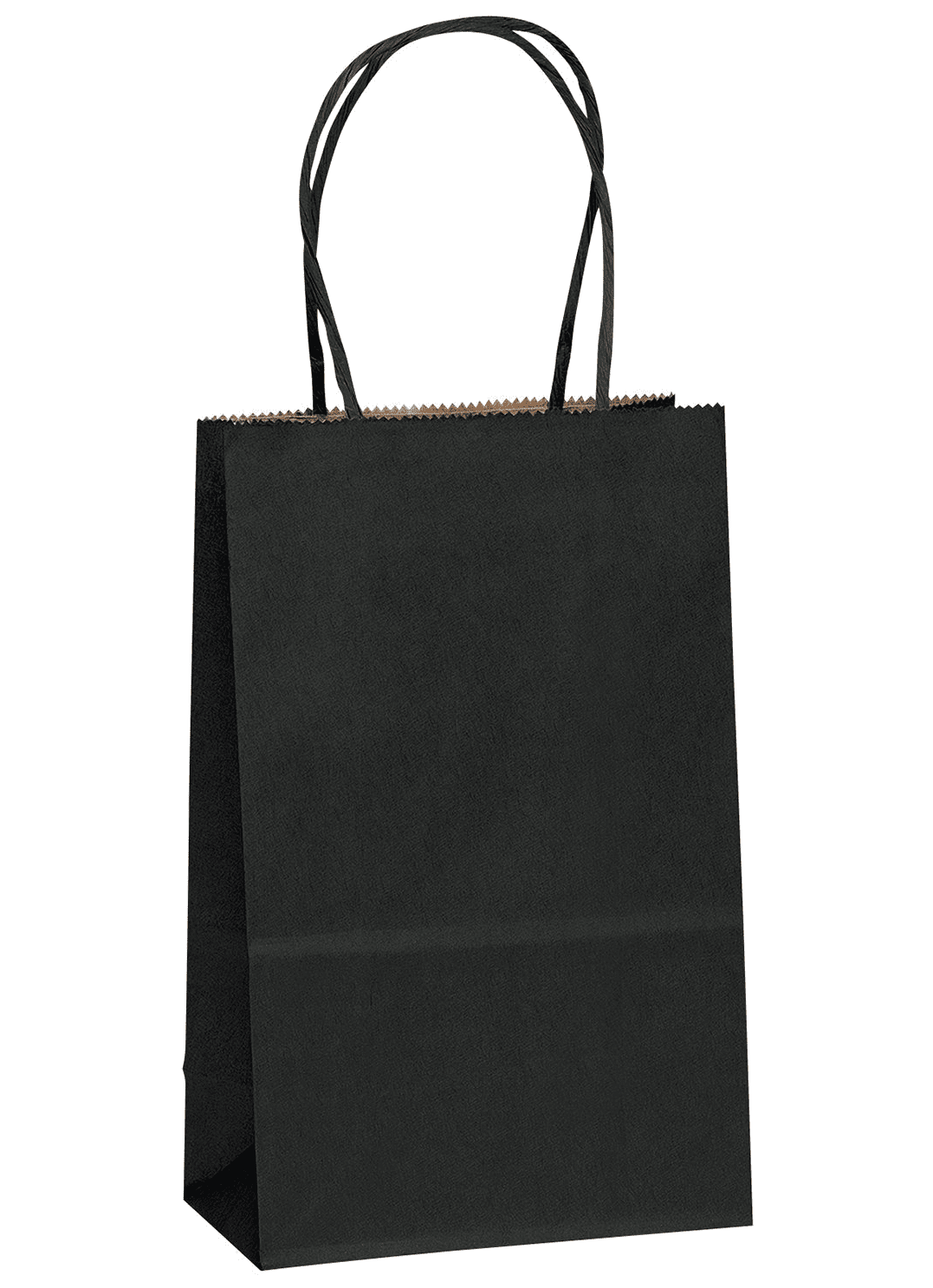●Fallett● Freid Paper Bag Black FA2401BG06BK Flexicore-Packaging-5-25-x3-25