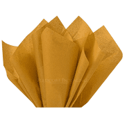 Flexicore Packaging Antique Gold Gift Wrap Tissue Paper, 15"x20", 100 ct