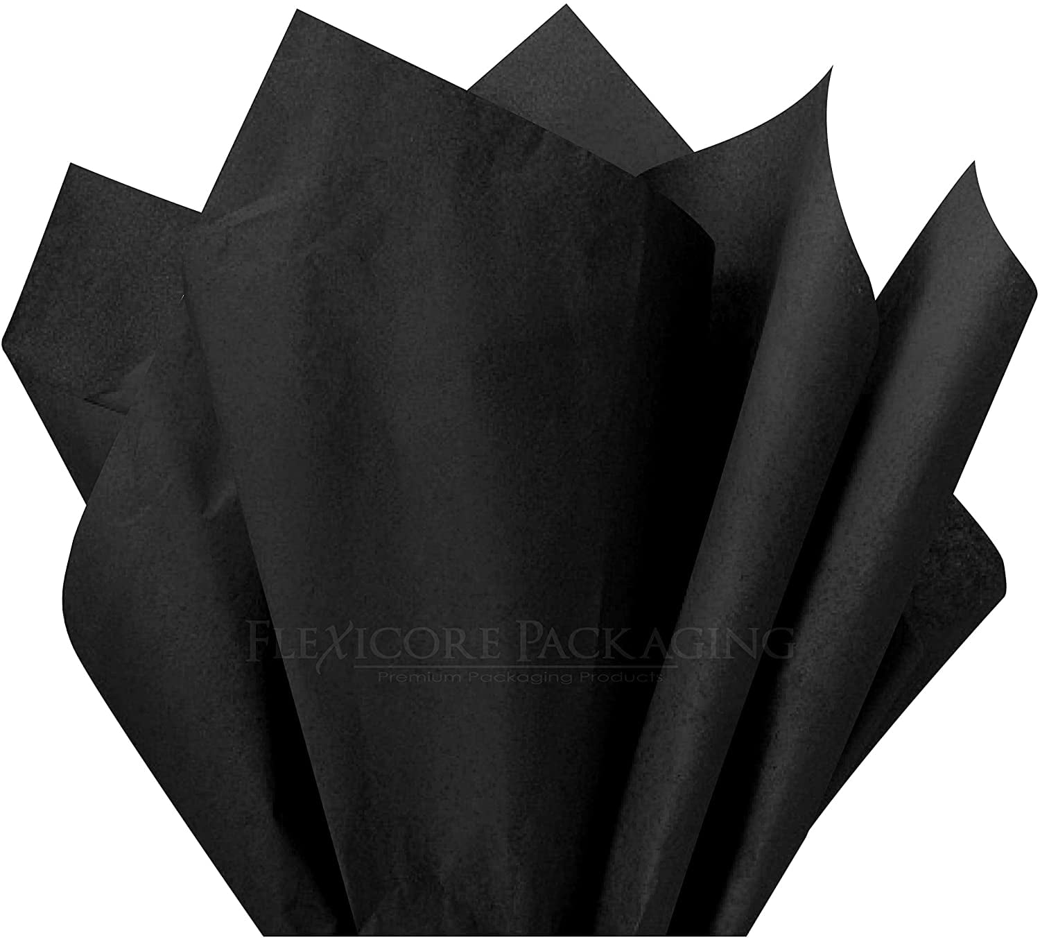 Flexicore Packaging Black Gift Wrap Tissue, (10 Rolls)