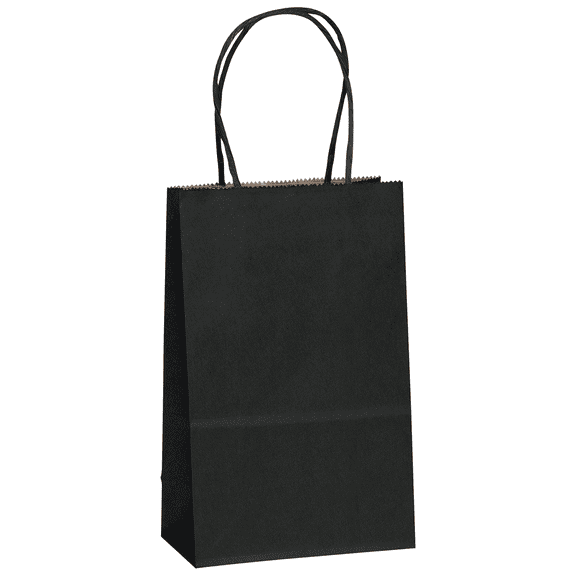 Flexicore Packaging Black Kraft Paper Bags, 25ct