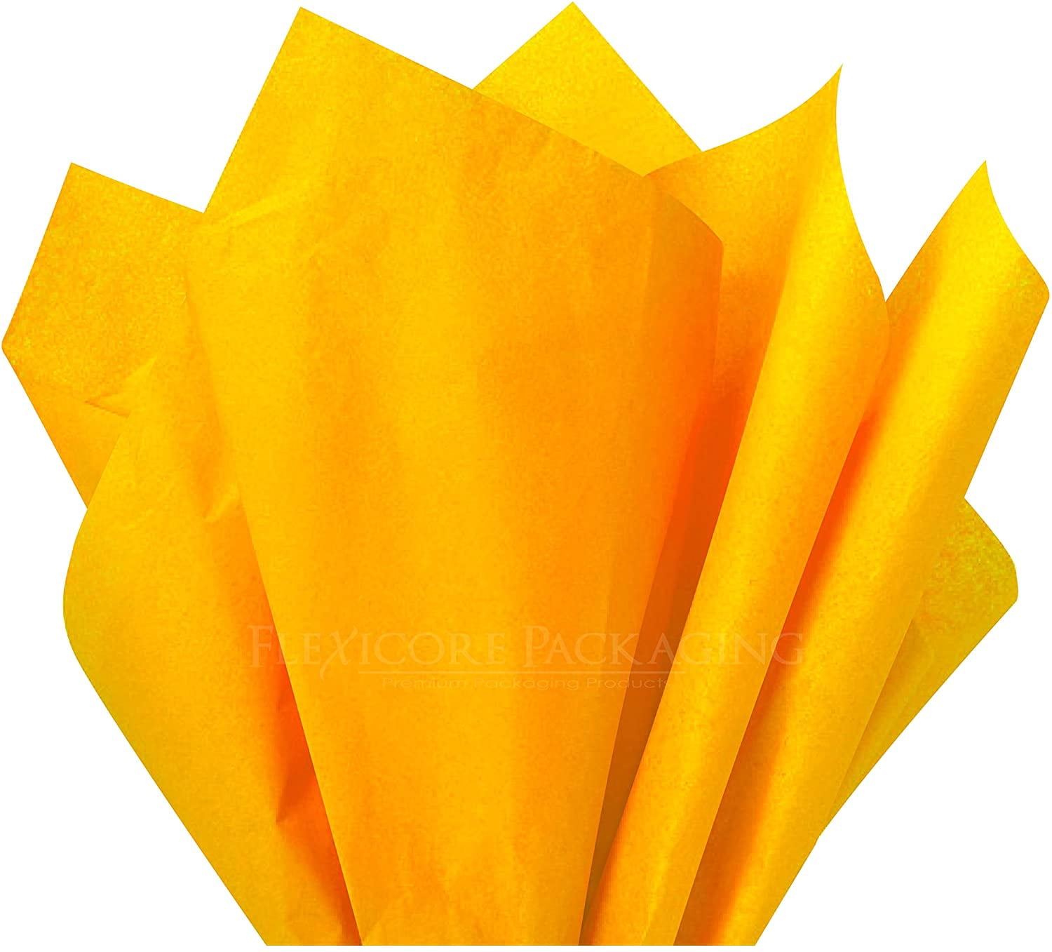 Flexicore Packaging Goldenrod Gift Wrap Tissue, (10 Rolls)