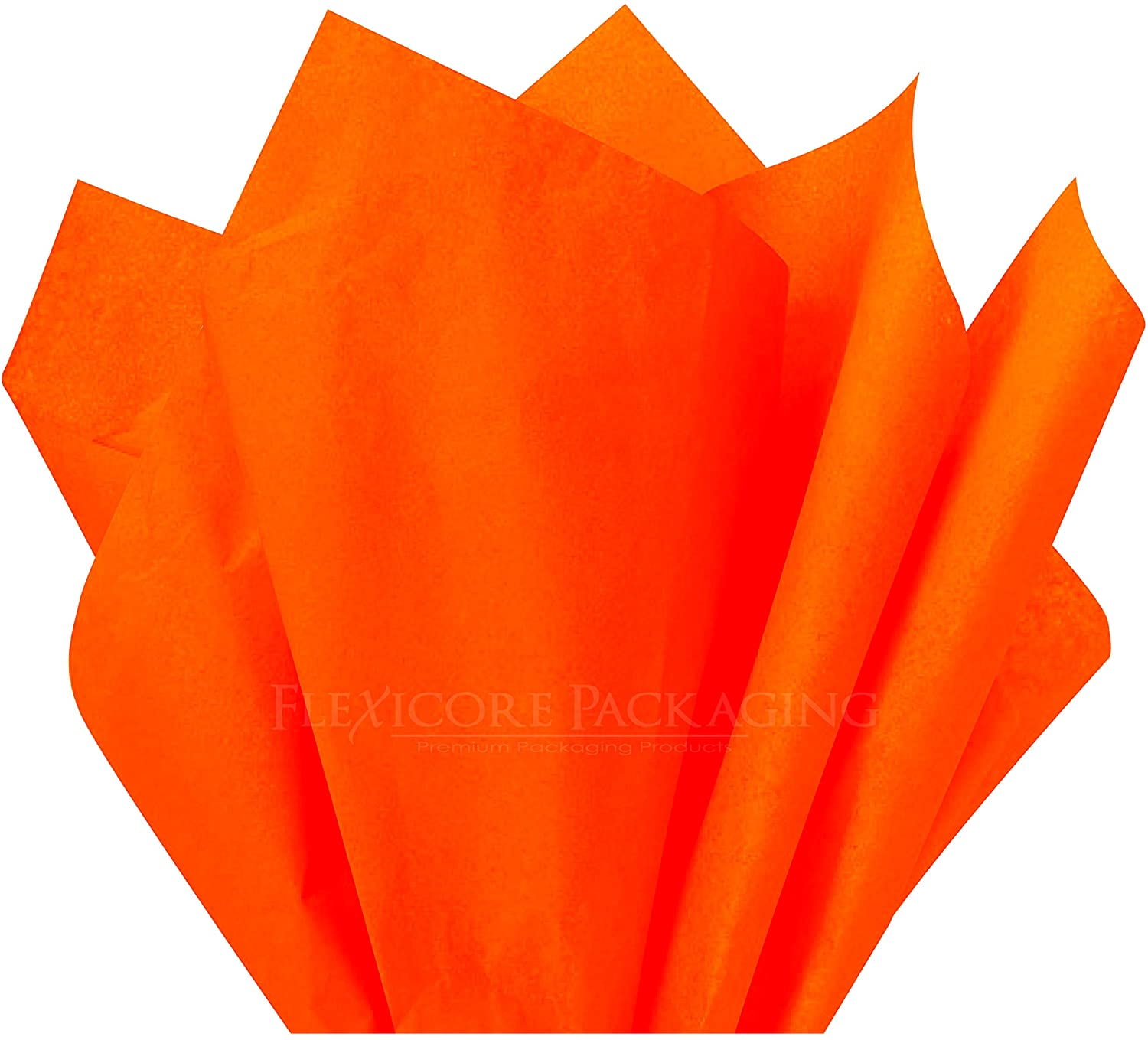 Flexicore Packaging Orange Gift Wrap Tissue, (100 Rolls) 