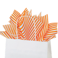 thumbnail image 1 of Flexicore Packaging Orange Pin Stripe Gift Wrap Tissue, (50 Sheets), 1 of 4