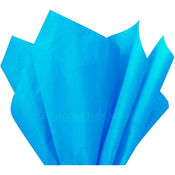 Flexicore Packaging Turquoise Gift Wrap Tissue, (10 Rolls)