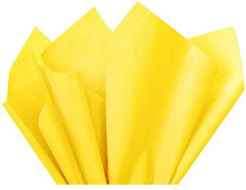Flexicore Packaging Yellow Gift Wrap Tissue, (10 Rolls)