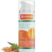 Flexigen Frankincense Arthritis Cream – Fast-Acting Topical Pain Relief, 3.2 fl oz, 180 Pumps
