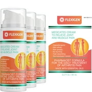 Flexigen Pain Relief Cream with Frankincense , Essential Oils & Menthol for Joint & Muscle Pain Relief (Pack of 3)