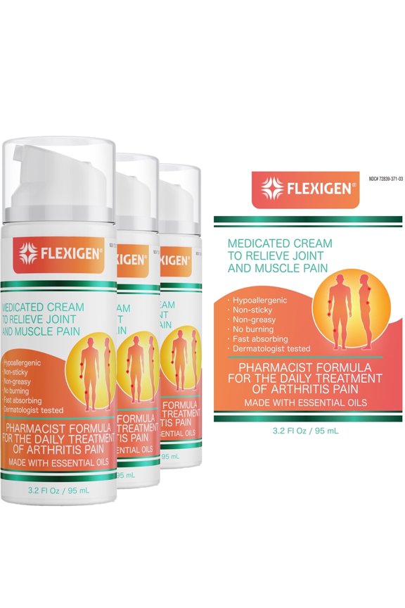 Pain Relief Cream with Menthol and Frankincense, Non-Greasy, 3.2 fl oz, 3 Pack