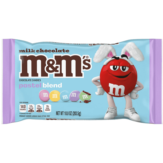 Flexile - 10 oz Bag - M&M's Milk Chocolate Pastel Blend Easter Candy