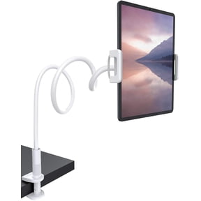 FlexiMount Clip-On Tablet Grip with 360-Degree Rotation and Secure Twist-Lock Grip for Media Viewing, Video Calls, Recording, Vlogging, and More