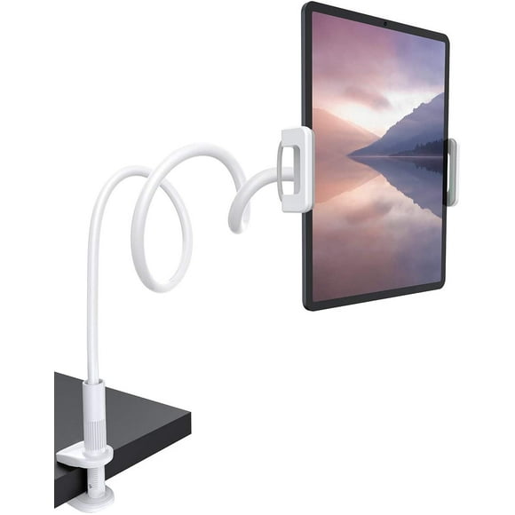 Fleximount Clip-on Tablet Grip with 360 Rotation and Secure Twist-Lock Grip