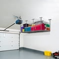 thumbnail image 1 of Fleximounts Adjustable Overhead Garage Ceiling Rack, 72"L x 48"W x 40"H, Black, 1 of 5