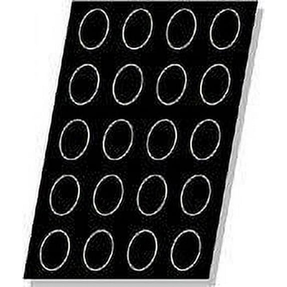 Flexipan Oval 3.38 Oz, 85mm x 60mm x 30mm Deep 3-3/8" x 2-3/8" x 1-3/16" Deep, 20 Cavities