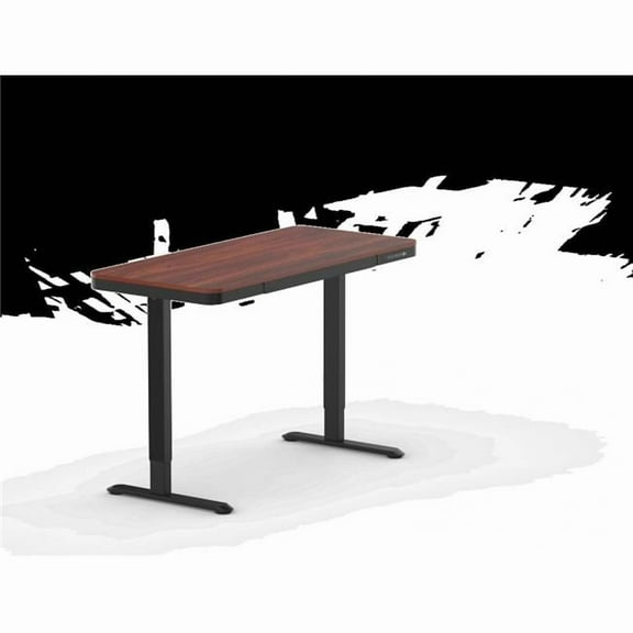 Flexispot Q3D-55 55 x 28 in. Comhar Standing Desk with Drawers, Mahogany