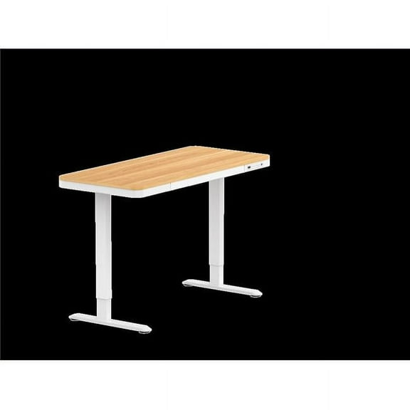 Flexispot Q3M-55 55 x 28 in. Comhar Standing Desk with Drawers, Maple