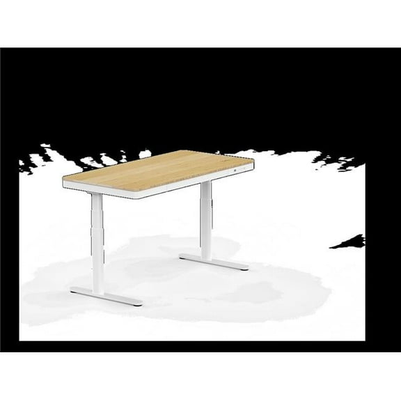 Flexispot Q8W-T & Q8W-F 55 x 28 in. Comhar Pro Standing Desk, White