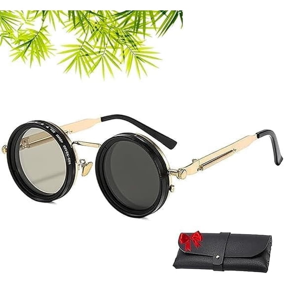 Retro 400vlens, Sunglasses for Every Light, Glasses Adjustable Tint Sunglasses with Built-in ND Filter, Personalization Definition Lens Colors