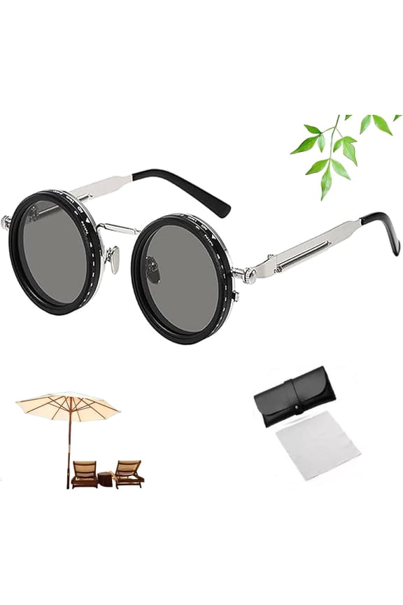 Flexitint Retro, Adjustable Tint Sunglasses, with 1-9 Gear Control and Built-in Nd Filter, for Men