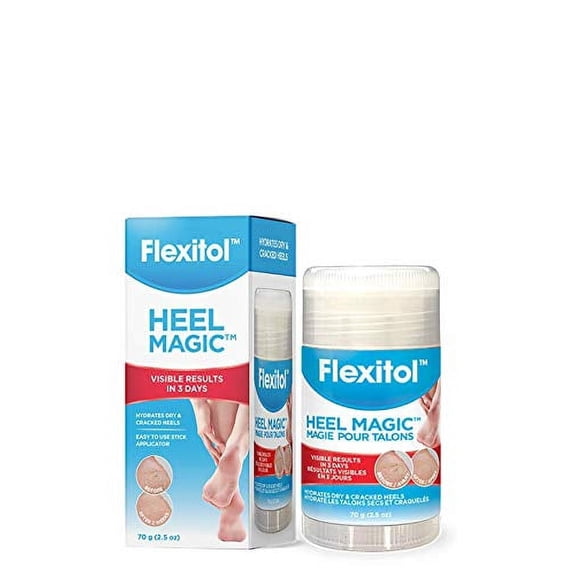 Flexitol Heel Magic For Dry Skin or Rough Heels with Shea Butter & Vitamin E, 2.5 Ounce