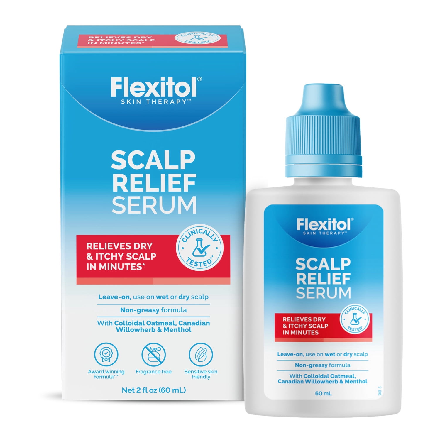Flexitol Scalp Relief Serum for Itchy Scalp with 2% Colloidal