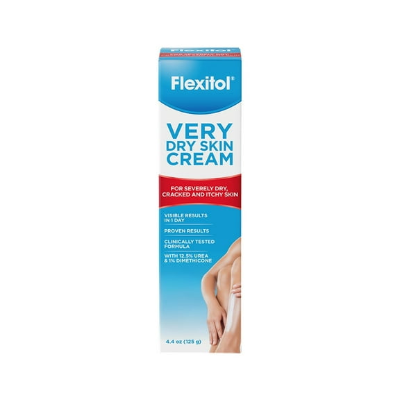 Flexitol Very Dry Skin Cream, Rich Moisturizing Body Cream with Urea, 4.4 Ounce Tube