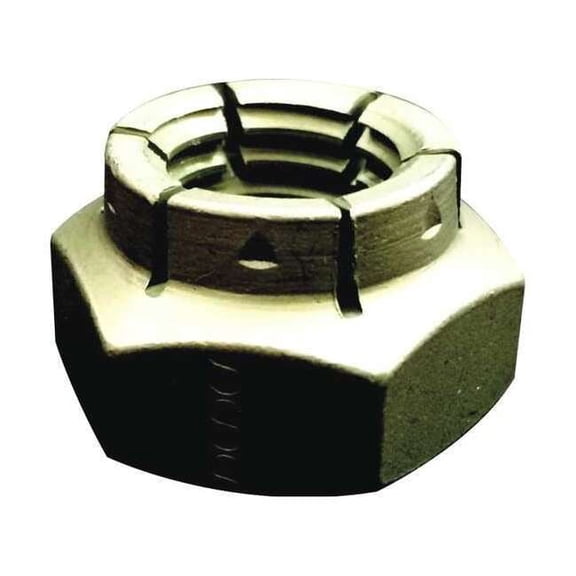 Flexible Top Lock Nut, 5/8"-11, Steel, Grade 2, Black Oxide, 13/32 in Ht, 20 PK
