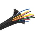 thumbnail image 1 of Flexo F6 Braided Cable Wire Sleeving Wrap Cable Management in Black, Orange or Clear - Techflex, 1 of 2