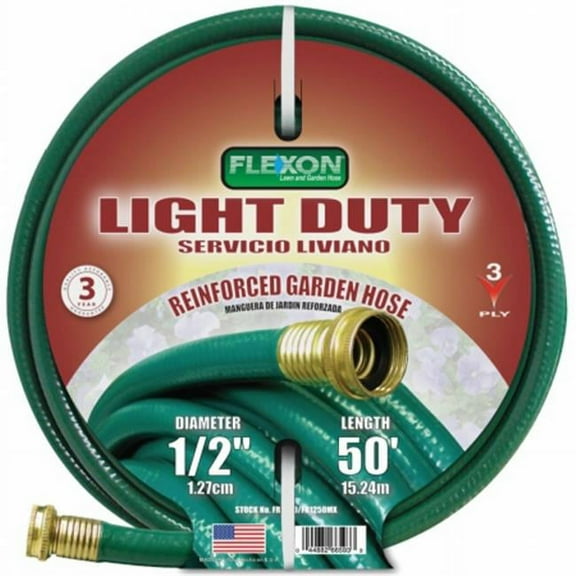 Flexon 1/2 x 50ft Light Duty Garden Hose